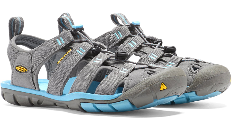 KEEN Clearwater CNX Sandals - Womens, Gargoyle/Norse Blue, 5, 1008772-020-5