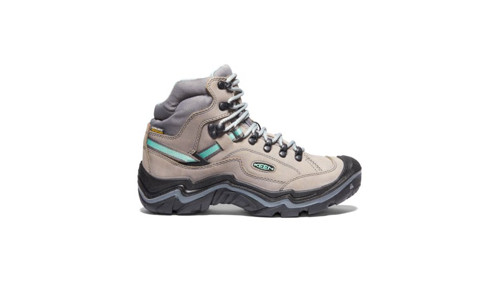 KEEN Durand II Mid Waterproof Hiking Boots - Womens, Grey Flannel/Steel Grey, Medium, 8.5, 1020776-001-8.5