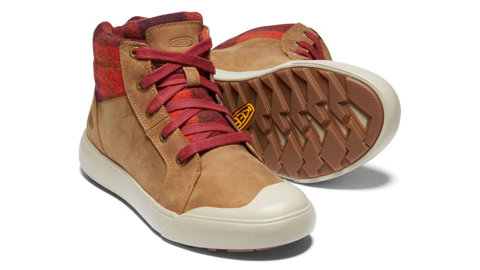KEEN Elena Mid Casual Boots - Womens, Thrush/Plaid, Medium, 8.5, 1022033-202-8.5