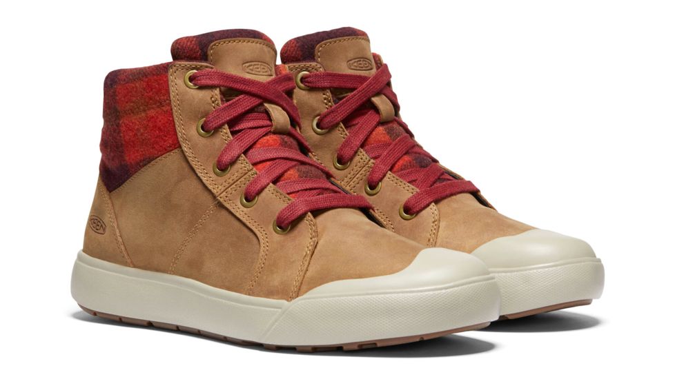 KEEN Elena Mid Casual Boots - Womens, Thrush/Plaid, Medium, 8.5, 1022033-202-8.5