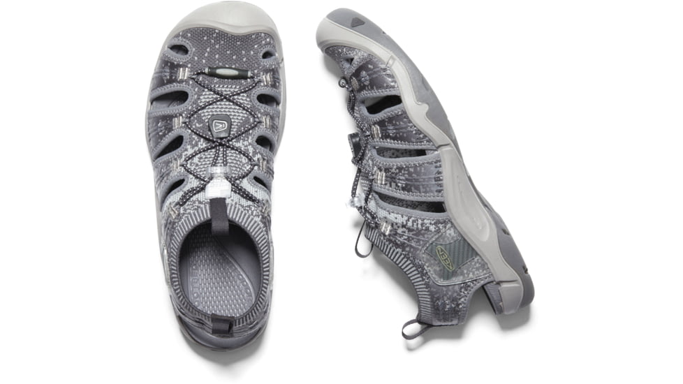 KEEN Evofit One Sandals - Mens, Paloma/Raven, 7, 1018868-1-7