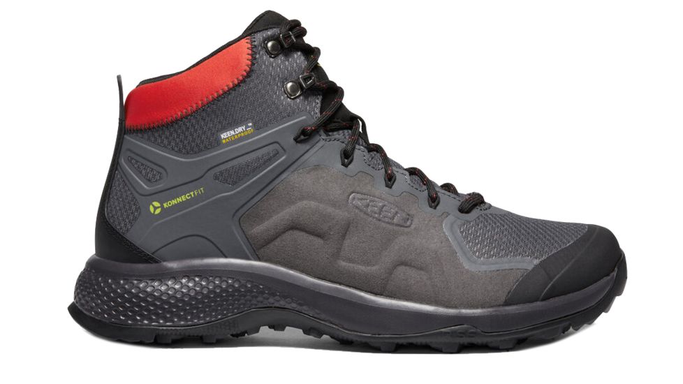 KEEN Explore Mid Wp - Men's, Magnet/Bright Red