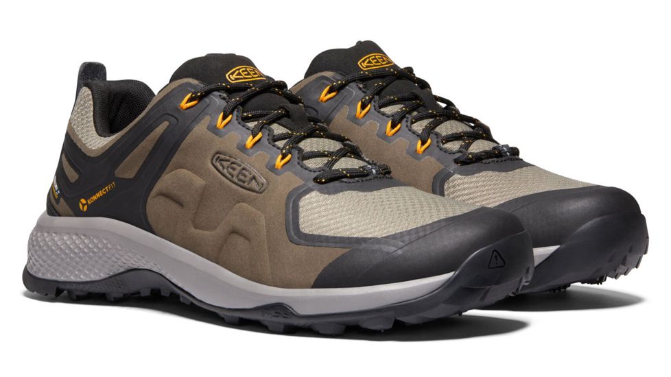 KEEN Explore Waterproof Hiking Boot - Mens, Canteen/Brindle, Medium, 10.5, 1022132-203-10.5