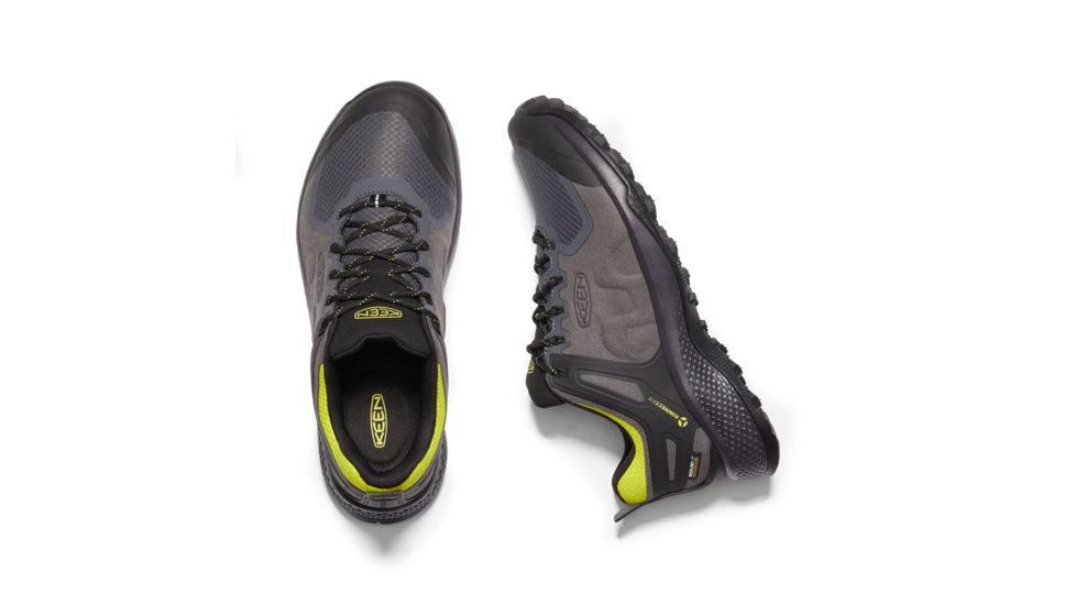 KEEN Explore Wp - Men's, Magnet/Bright Yellow, Medium, 9, 1022131-006-9