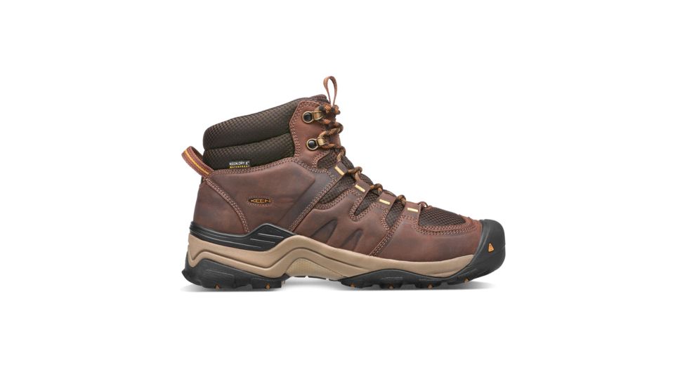 KEEN Gypsum Ii Mid Waterproof Hiking Boots - Men's, Coffee Bean/Bronze Mist, 8.5 US, 1015298-200-8.5