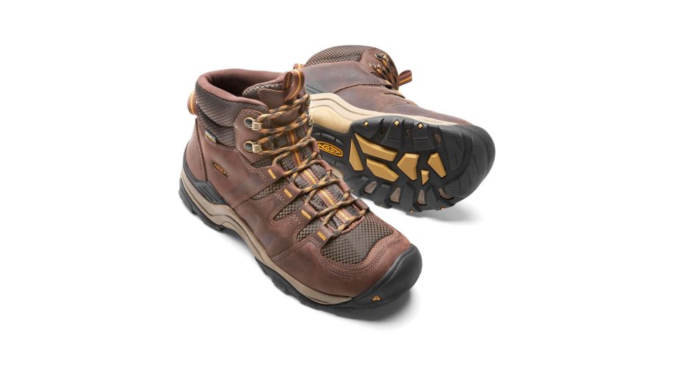 KEEN Gypsum Ii Mid Waterproof Hiking Boots - Men's, Coffee Bean/Bronze Mist, 8.5 US, 1015298-200-8.5