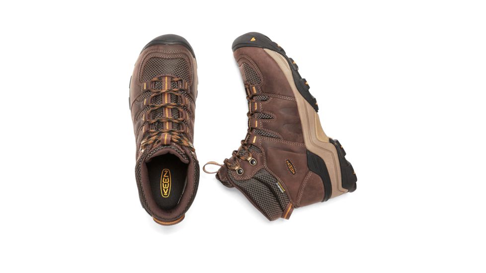 KEEN Gypsum Ii Mid Waterproof Hiking Boots - Men's, Coffee Bean/Bronze Mist, 8.5 US, 1015298-200-8.5