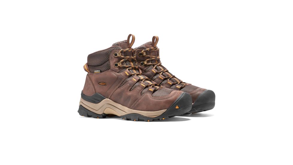 KEEN Gypsum Ii Mid Waterproof Hiking Boots - Men's, Coffee Bean/Bronze Mist, 8.5 US, 1015298-200-8.5
