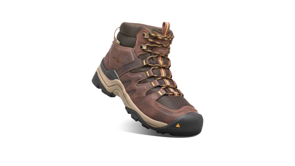 KEEN Gypsum Ii Mid Waterproof Hiking Boots - Men's, Coffee Bean/Bronze Mist, 8.5 US, 1015298-200-8.5