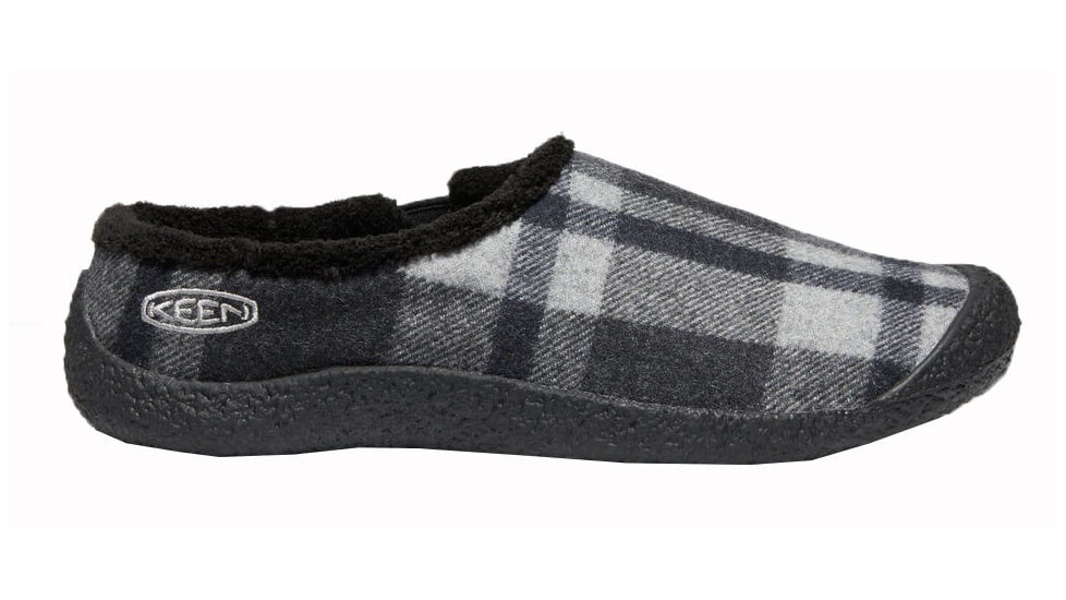 KEEN Howser Slide - Women's, Black Plaid/Black, Medium, 11, 1021846-001-11