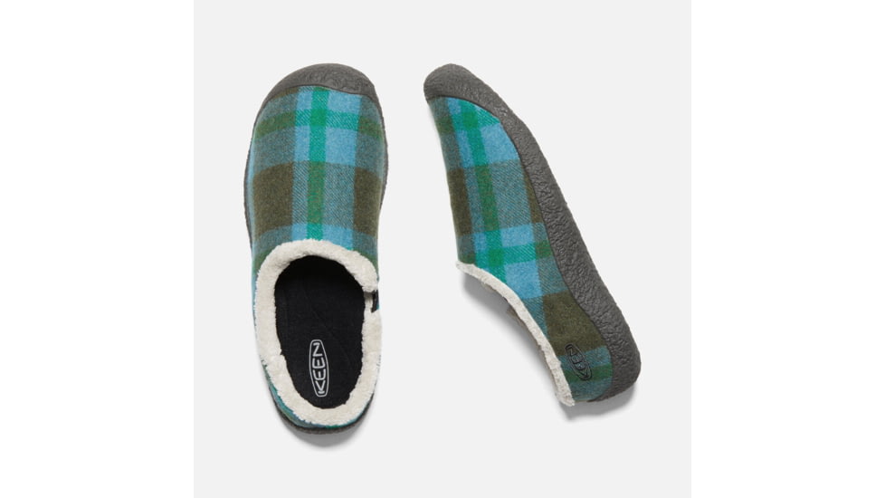 KEEN Howser Slide - Women's, Blue Plaid/Raven, Medium, 5, 1021850-400-5