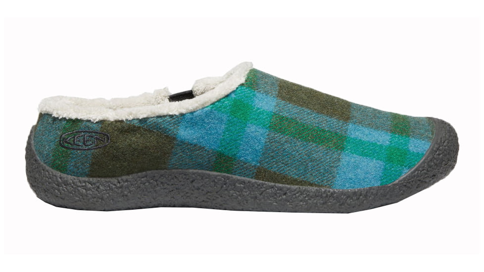 KEEN Howser Slide - Women's, Blue Plaid/Raven, Medium, 5, 1021850-400-5