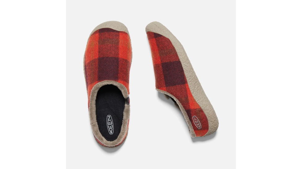 KEEN Howser Slide - Women's, Red Plaid/Brindle, Medium, 6, 1021849-600-6