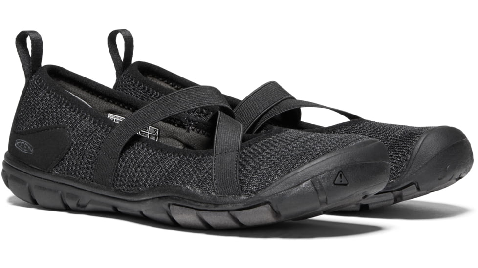KEEN Hush Knit Mary Jane Shoes - Womens, Black/Raven, 5.5, 1020375-1-5.5