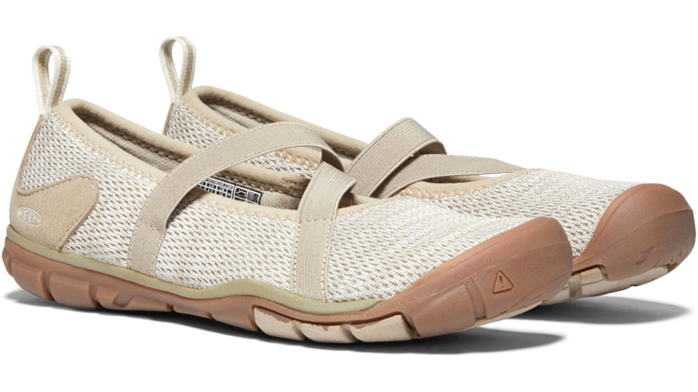 KEEN Hush Knit Mary Jane Shoes - Womens, Plaza Taupe/Silver Birch, 5, 1020378-200-5