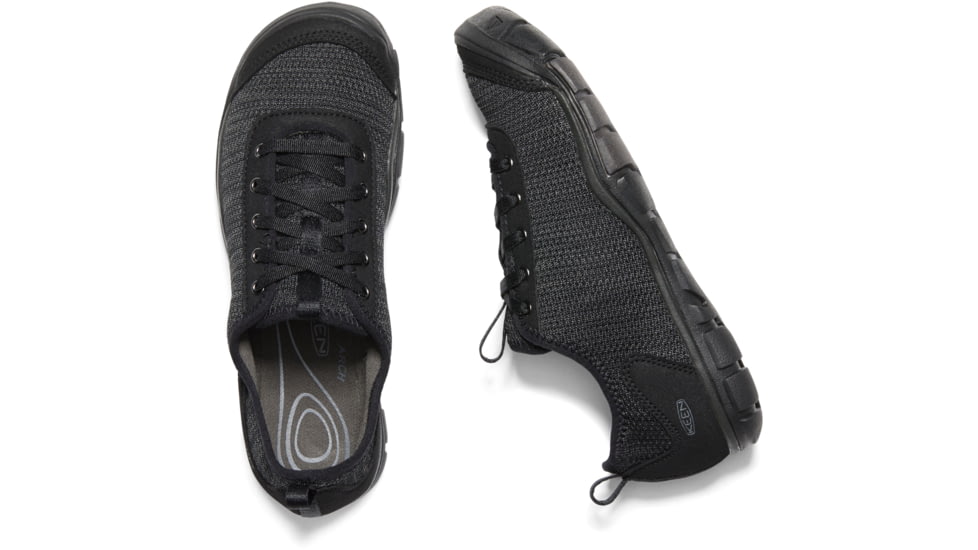 KEEN Hush Knit Shoes - Womens, Black/Raven, 5.5, 1020370-1-5.5