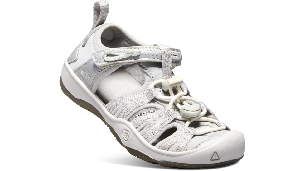 KEEN Little Kids Moxie Sandals, Silver, 8, 1018363-900-8