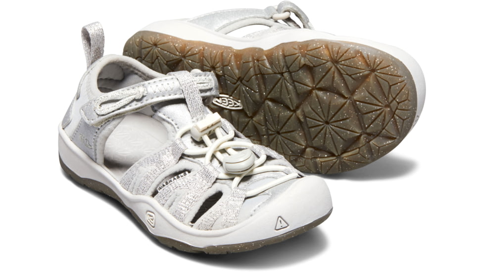 KEEN Little Kids Moxie Sandals, Silver, 8, 1018363-900-8