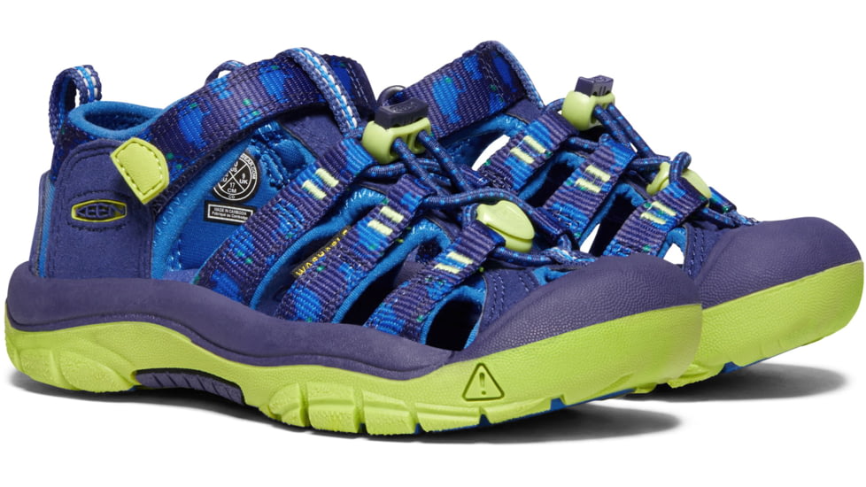 KEEN Little Kids Newport H2 Sandals, Blue Depths/Gargoyle, 8, 1009938-477-8