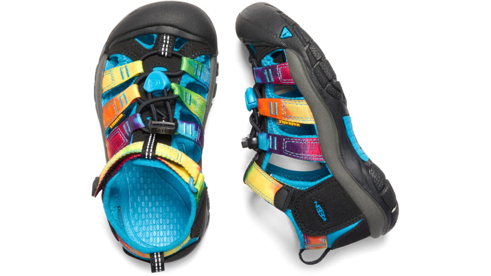 KEEN Little Kids Newport H2 Sandals, Rainbow Tie Dye, 8, 1018447-1-8
