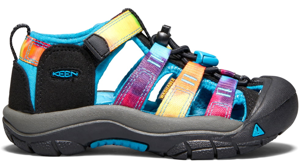 KEEN Little Kids Newport H2 Sandals, Rainbow Tie Dye, 8, 1018447-1-8