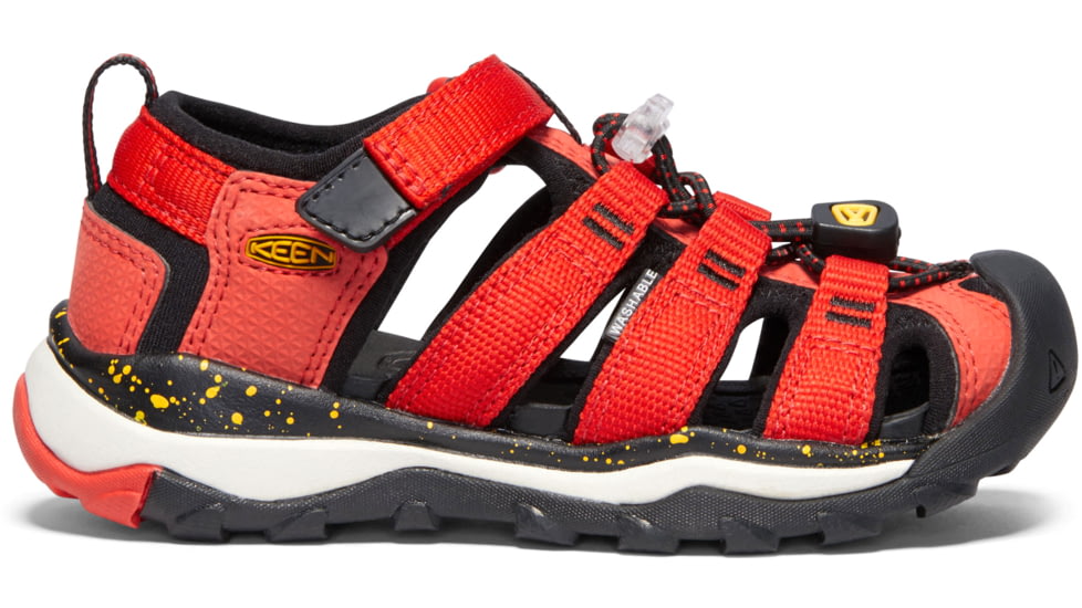 KEEN Little Kids Newport Neo H2 Sandals, Fiery Red/Golden Rod, 13, 1020609-600-13