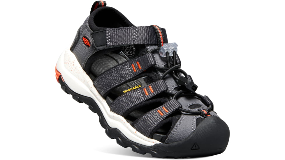 KEEN Little Kids Newport Neo H2 Sandals, Magnet/Spicy Orange, 13, 1018434-1-13