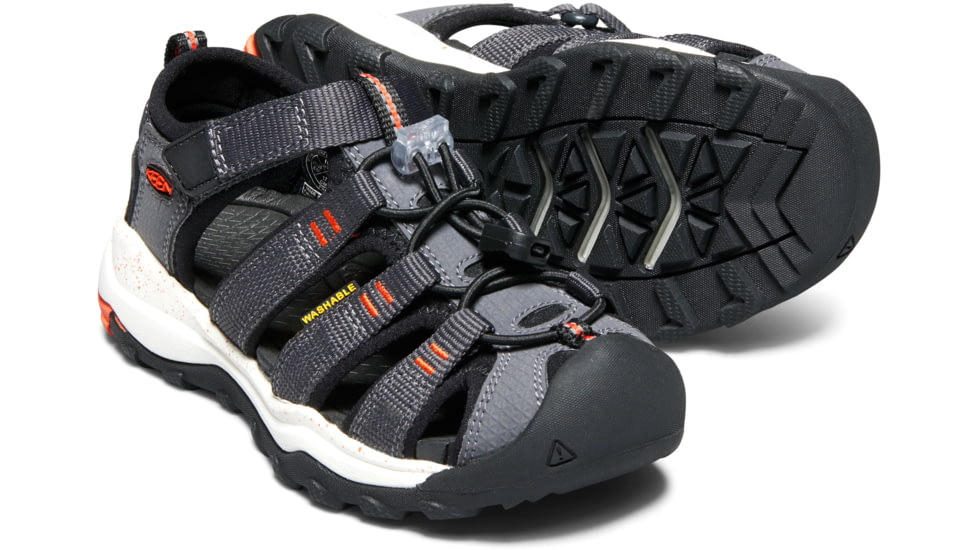 KEEN Little Kids Newport Neo H2 Sandals, Magnet/Spicy Orange, 13, 1018434-1-13
