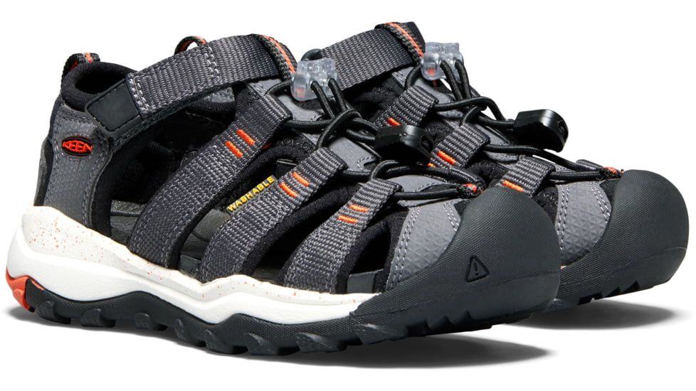 KEEN Little Kids Newport Neo H2 Sandals, Magnet/Spicy Orange, 13, 1018434-1-13