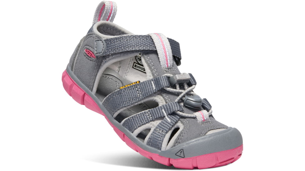 KEEN Little Kids Seacamp II CNX Sandals, Steel Grey/Rapture Rose, 13, 1020682-15-13