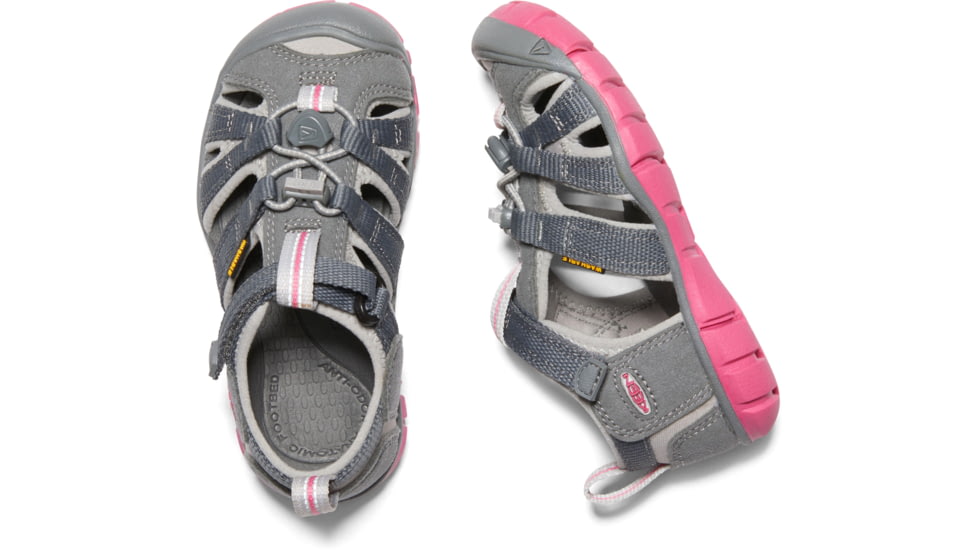 KEEN Little Kids Seacamp II CNX Sandals, Steel Grey/Rapture Rose, 13, 1020682-15-13