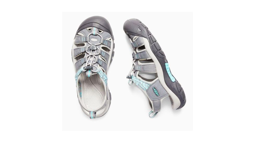 KEEN Newport H2 Multi Sport Sandals - Women's, Steel Grey/Blue Turquoise, Medium, 10, 1018834-001-10