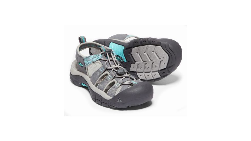 KEEN Newport H2 Multi Sport Sandals - Women's, Steel Grey/Blue Turquoise, Medium, 10, 1018834-001-10