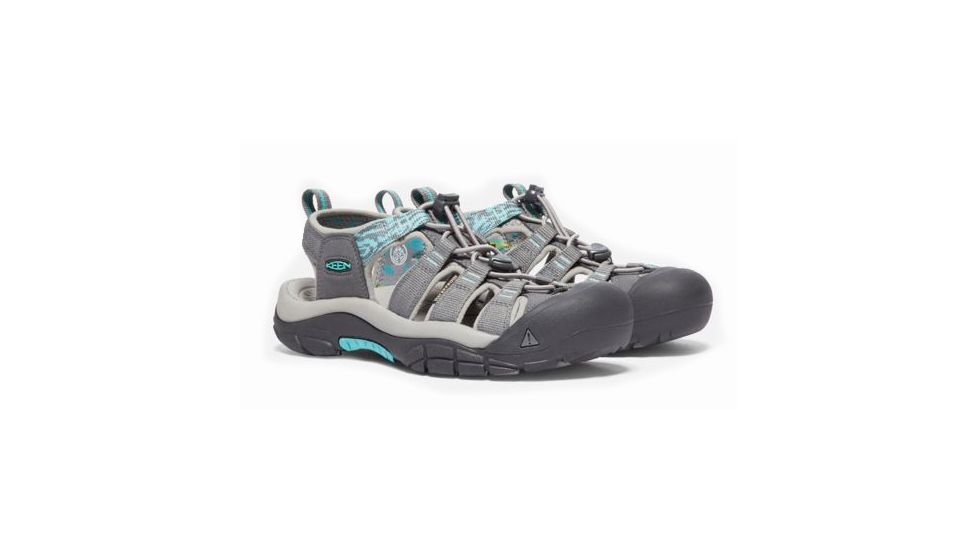 KEEN Newport H2 Multi Sport Sandals - Women's, Steel Grey/Blue Turquoise, Medium, 10, 1018834-001-10