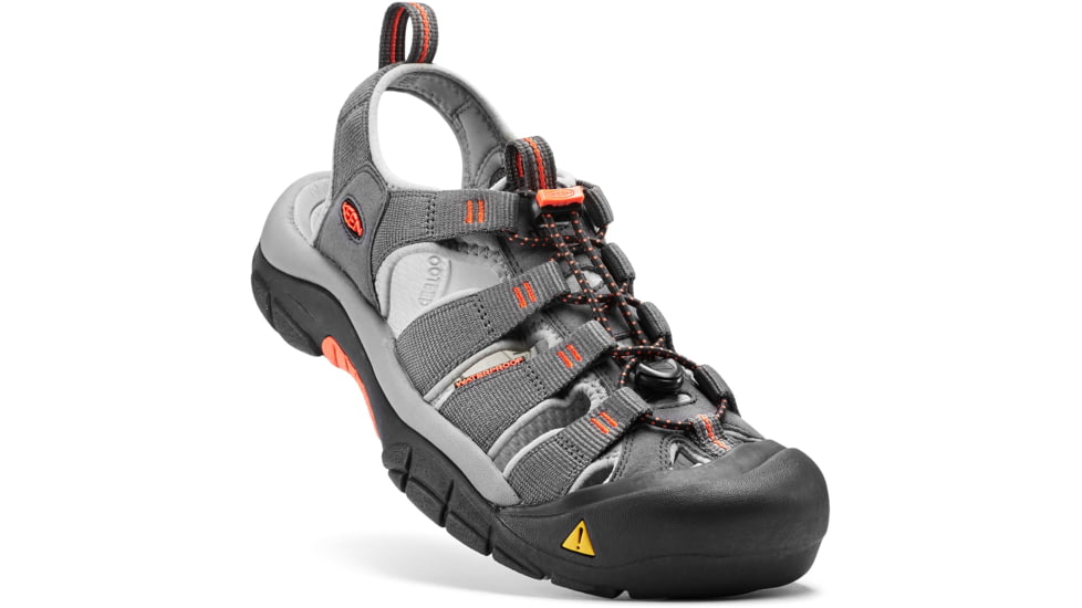 KEEN Newport H2 Sandals - Mens, Magnet/Nasturtium, 7, 1016287-001-7