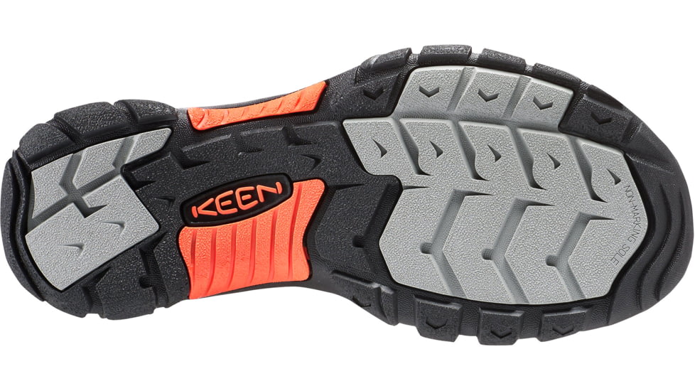 KEEN Newport H2 Sandals - Mens, Magnet/Nasturtium, 7, 1016287-001-7