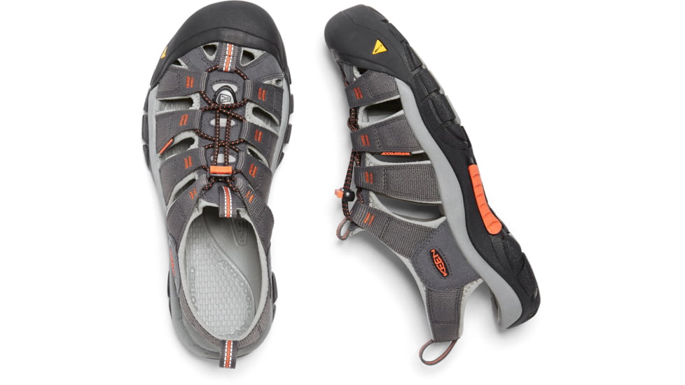 KEEN Newport H2 Sandals - Mens, Magnet/Nasturtium, 7, 1016287-001-7