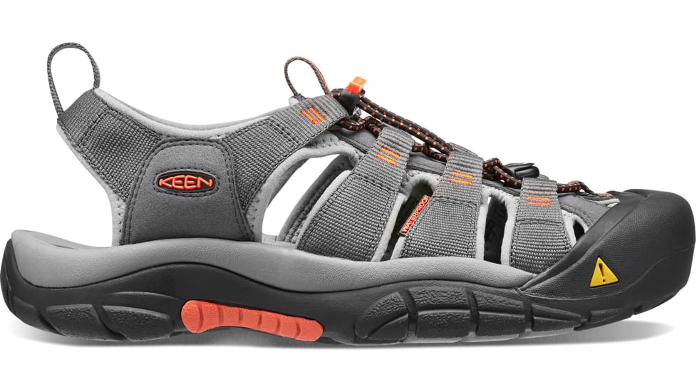 KEEN Newport H2 Sandals - Mens, Magnet/Nasturtium, 7, 1016287-001-7