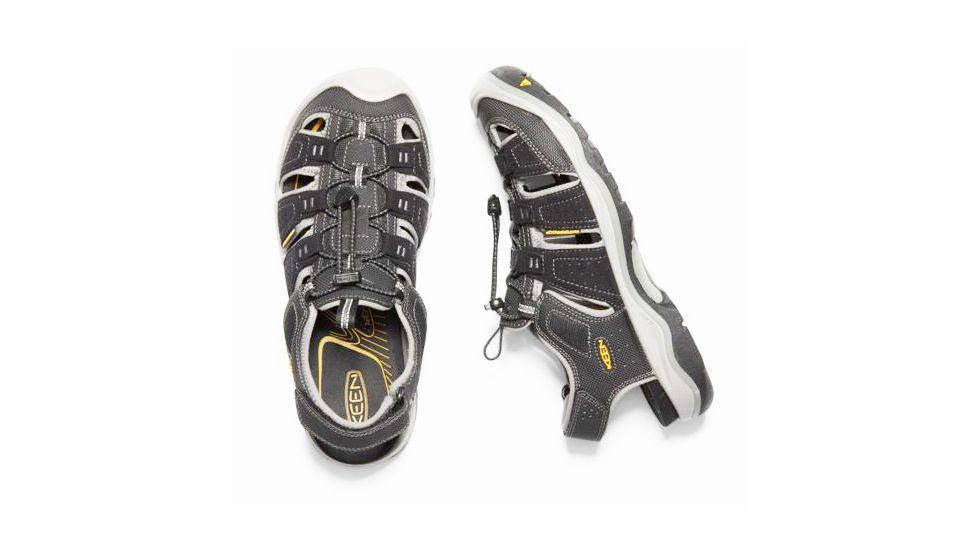 KEEN Rialto Ii H2 Sandals - Mens, Black/Gargoyle, 9.5, 1021375-001-9.5