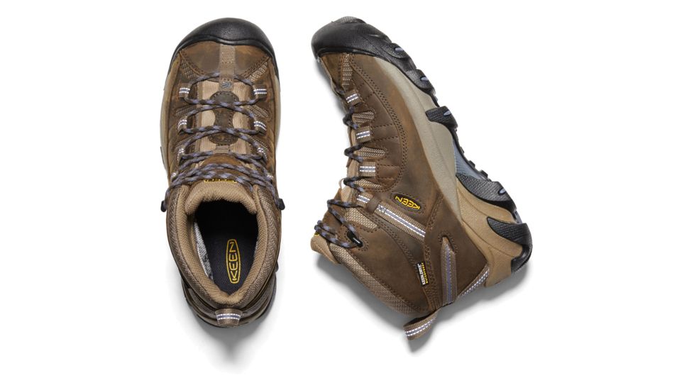 KEEN Targhee II Mid Waterproof Hiking Boots - Women's, Slate Black/Flint Stone, 7.5 US, 1004114-200-7.5