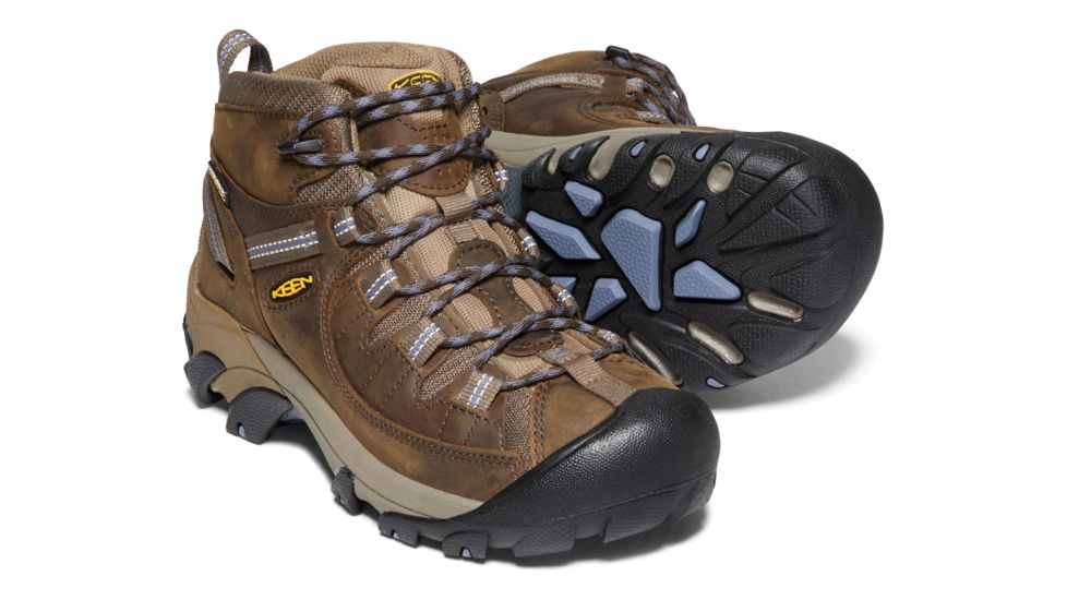 KEEN Targhee II Mid Waterproof Hiking Boots - Women's, Slate Black/Flint Stone, 7.5 US, 1004114-200-7.5