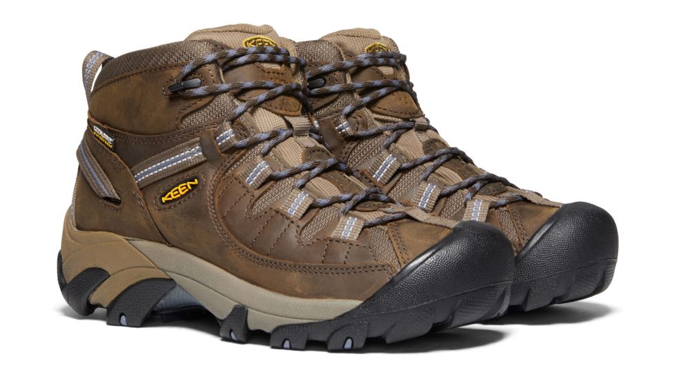 KEEN Targhee II Mid Waterproof Hiking Boots - Women's, Slate Black/Flint Stone, 7.5 US, 1004114-200-7.5