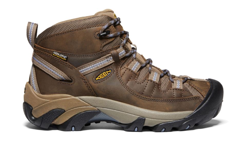 KEEN Targhee II Mid Waterproof Hiking Boots - Women's, Slate Black/Flint Stone, 7.5 US, 1004114-200-7.5