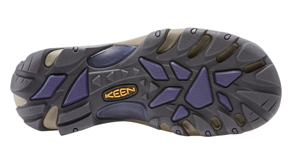 KEEN Targhee II Mid Waterproof Hiking Boots - Women's, Goat/Crown Blue, Medium, 6.5, 1016581-200-6.5