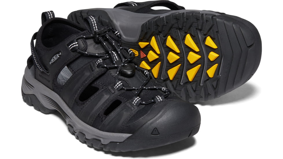 KEEN Targhee III Sandal - Mens, Grey/Black, 8.5 US, 1022428-grey/black-8.5