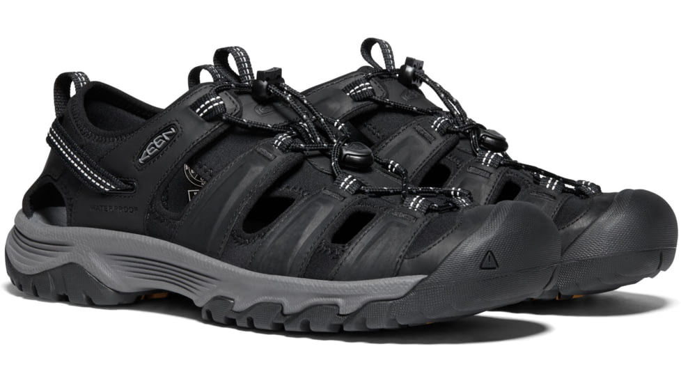 KEEN Targhee III Sandal - Mens, Grey/Black, 8.5 US, 1022428-grey/black-8.5