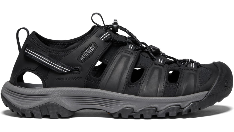 KEEN Targhee III Sandal - Mens, Grey/Black, 8.5 US, 1022428-grey/black-8.5