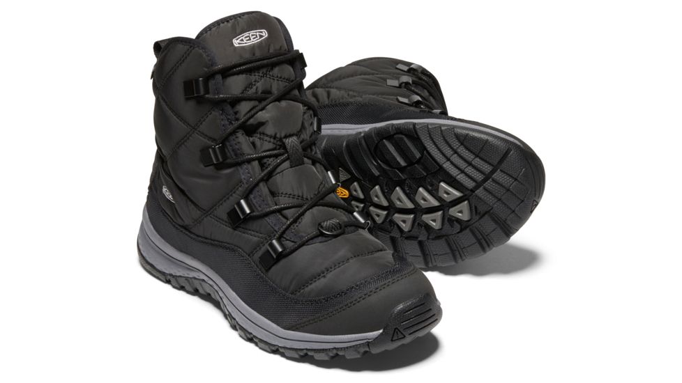 KEEN Terradora Ankle Waterproof Hiking Boots - Womens, Black/Steel Grey, Medium, 8.5, 1021735-001-8.5