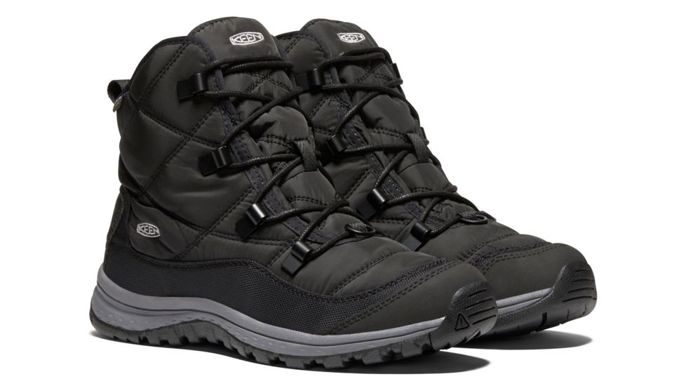 KEEN Terradora Ankle Waterproof Hiking Boots - Womens, Black/Steel Grey, Medium, 8.5, 1021735-001-8.5