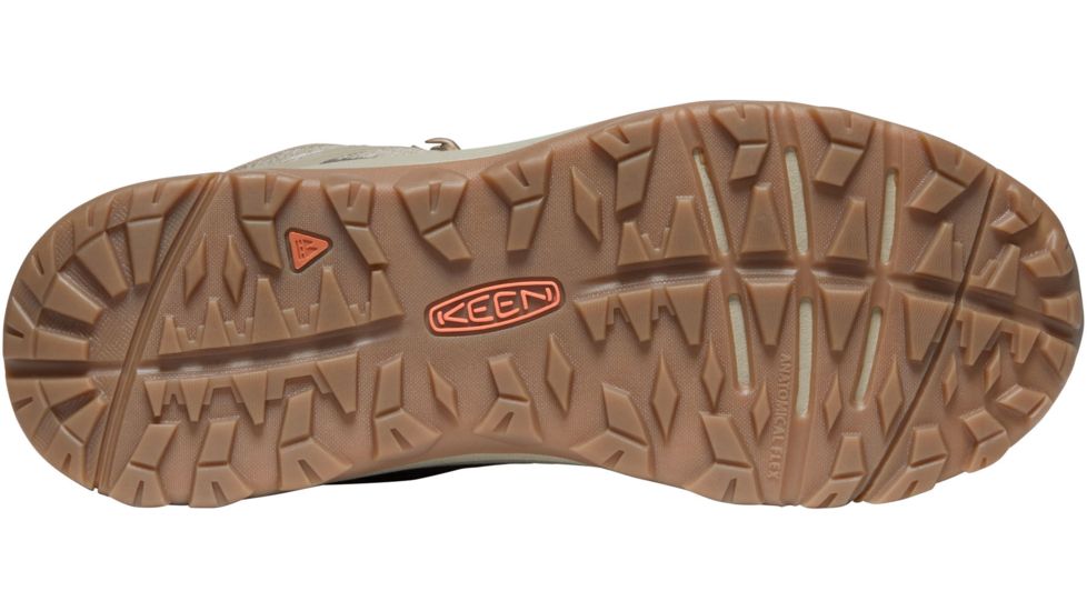 KEEN Terradora II Mid WP Shoes - Womens, Timberwolf/Coral, 9.5 US, 1022358-tw/coral-9.5